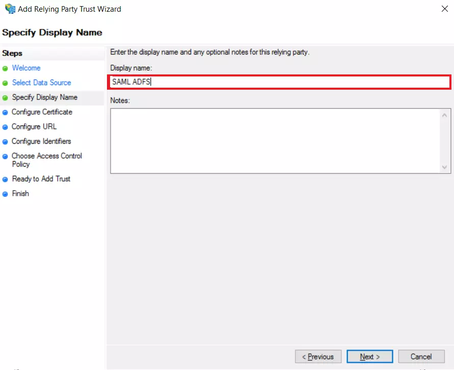 Configure ADFS as IDP - SAML Single Sign-On(SSO) login for PrestaShop - ADFS SSO - Display Name